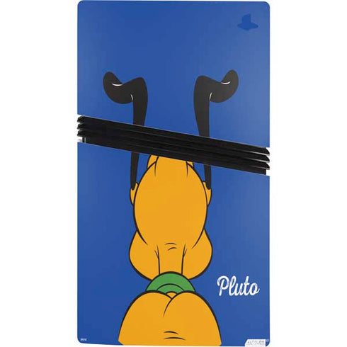 Disney Friends Pluto Backwards PS5 Pro Bundle Skin